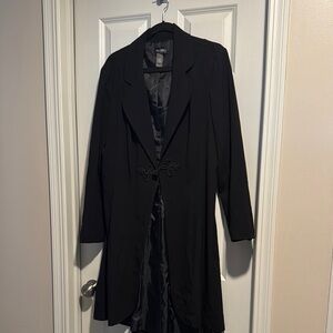 Bisou Bisou Black Trench Coat